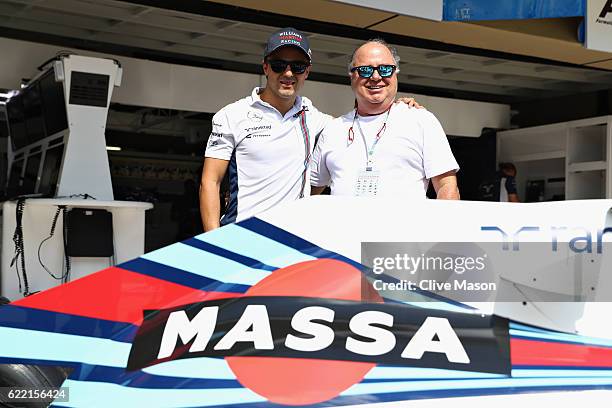 Sao Paulo, Brazil  November 10, 2016: Retiring Brazilian Formula One driver Felipe Massa of Williams and Brazil was emotional today when Williams...