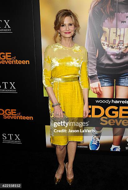 Actress Kyra Sedgwick attends a screening of "The Edge of Seventeen" at Regal LA Live Stadium 14 on November 9, 2016 in Los Angeles, California.