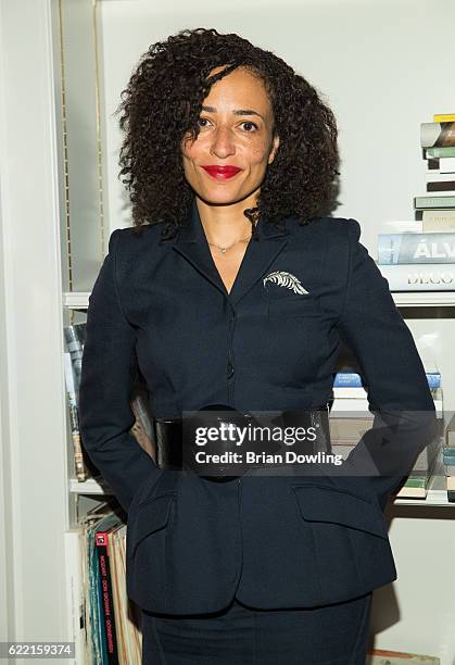 English novelist Zadie Smith at Redaktion BLAU on November 10, 2016 in Berlin, Germany. The annual literature award is available to international...