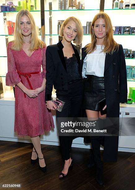 Donna Air, Tess Ward and Millie MacKintosh attend a preview party to unveil leading British Luxury Beauty Retailer Space NKs first concept store,...