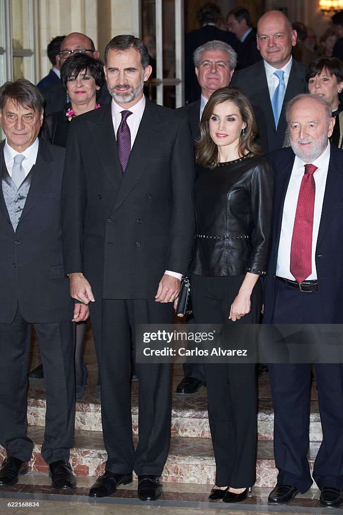 Spanish Royals Attend 'Francisco Cerecedo' Journalism Awards 2016