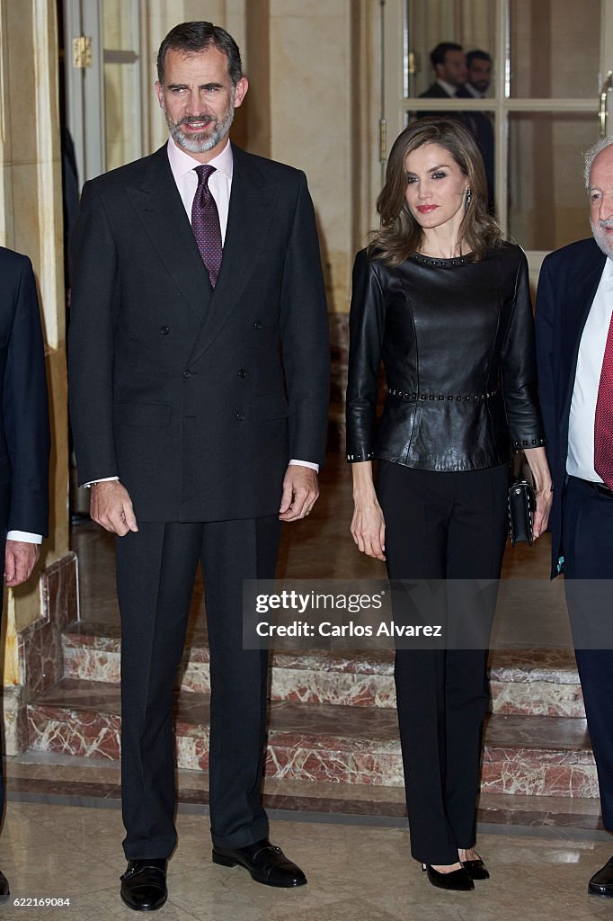 Spanish Royals Attend 'Francisco Cerecedo' Journalism Awards 2016
