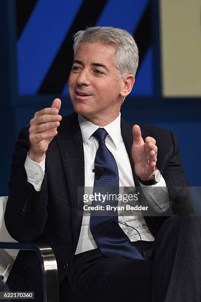 And Portfolio Manager Pershing Square Capital Management L.P. William Ackman speaks at The New York Times DealBook Conference at Jazz at Lincoln...