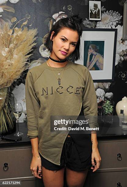 Sinead Harnett attends 5 Years of Gazelli SkinCare on November 10, 2016 in London, England.