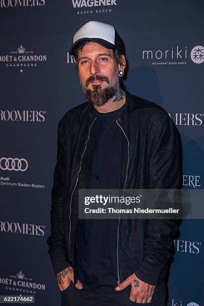 Singer Daniel Wirtz attends the red carpet during the grand opening of Roomers hotel on November 10, 2016 in Baden-Baden, Germany.