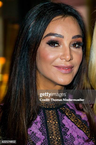 Verona Pooth attends the red carpet during the grand opening of Roomers hotel on November 10, 2016 in Baden-Baden, Germany.