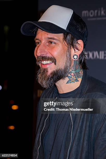 Singer Daniel Wirtz attends the red carpet during the grand opening of Roomers hotel on November 10, 2016 in Baden-Baden, Germany.