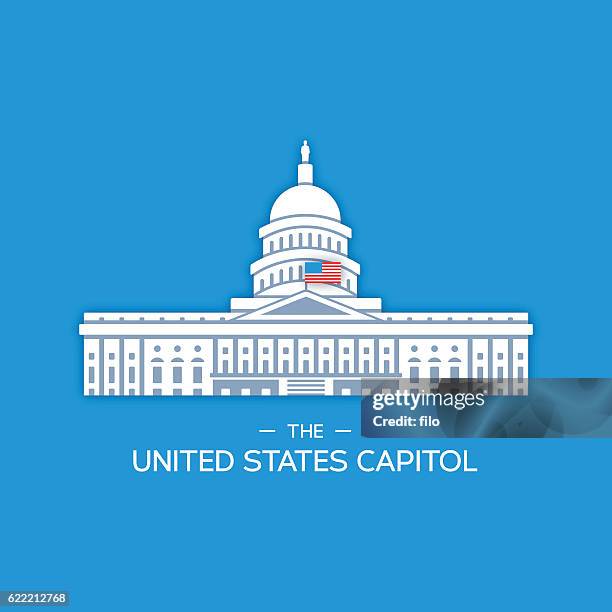 united states capitol building - capitol building washington dc stock illustrations