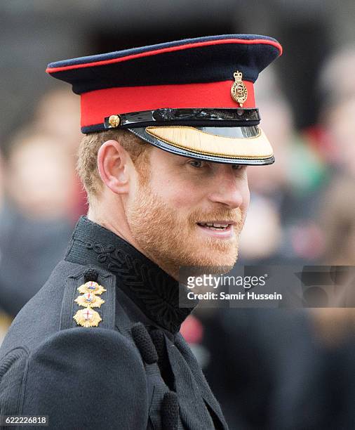 Prince Harry visits the Fields of Remembrance at Westminster Abbey on November 10, 2016 in London, England.