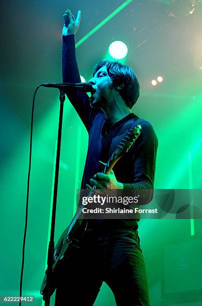 Van McCann of Catfish and the Bottlemen performs at Victoria Warehouse on November 10, 2016 in Manchester, England.