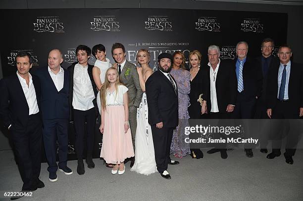 The Cast and Crew attend the "Fantastic Beasts And Where To Find Them" World Premiere at Alice Tully Hall, Lincoln Center on November 10, 2016 in New...