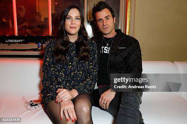 Liv Tyler and Justin Theroux attend the GQ Men of the year Award 2016 after show party at Komische Oper on November 10, 2016 in Berlin, Germany.