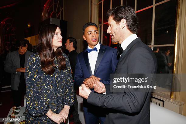 Liv Tyler, Cliff Goncalo and Mark Webber attend the GQ Men of the year Award 2016 after show party at Komische Oper on November 10, 2016 in Berlin,...