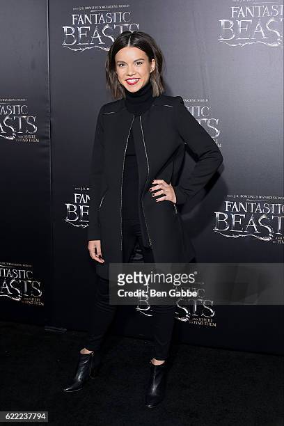 Ingrid Nilsen attends the 'Fantastic Beasts And Where To Find Them' World Premiere at Alice Tully Hall, Lincoln Center on November 10, 2016 in New...