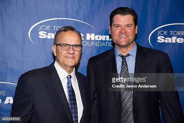 Joe Torre and Andy Fox attend 14th Annual Joe Torre Safe At Home Foundation Celebrity Gala at Cipriani 25 Broadway on November 10, 2016 in New York...