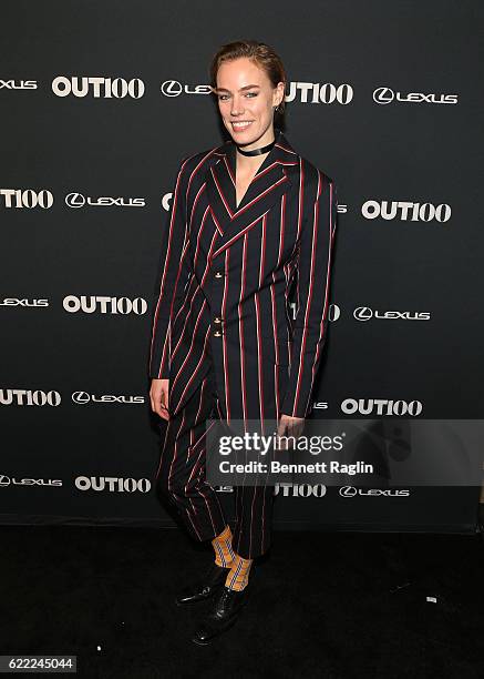 Model Elliott Sailors attends the 2016 OUT100 Gala at Metropolitan West on November 10, 2016 in New York City.