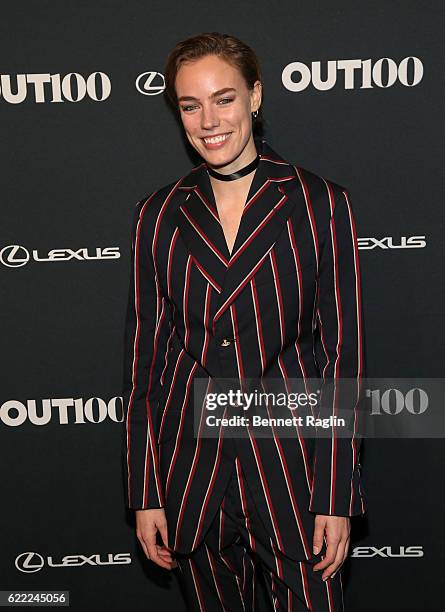 Model Elliott Sailors attends the 2016 OUT100 Gala at Metropolitan West on November 10, 2016 in New York City.