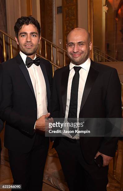 Actor, host Adrian Grenier and President, World Chess Ilya Merenzon attend 2016 Gala Opening for World Chess Championship at The Plaza Hotel on...