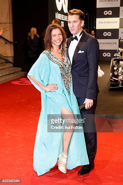 German actress Jana Pallaske and Ingo Raabe attend the GQ Men of the year Award 2016 at Komische Oper on November 10, 2016 in Berlin, Germany.