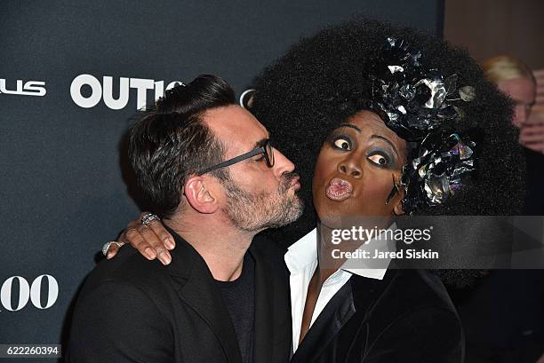 Lawrence Zarian and J. Alexander attend The OUT100 2016 Gala at Metropolitan West on November 10, 2016 in New York City.