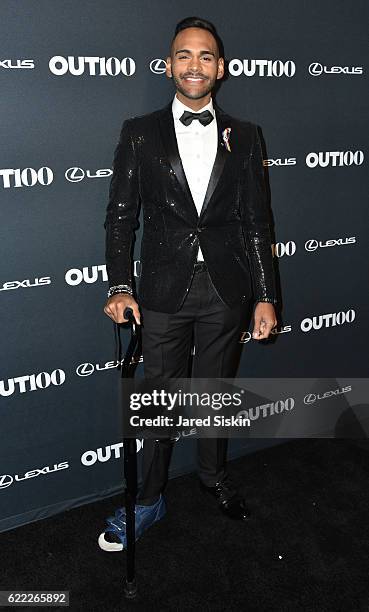 Angel Colon attends The OUT100 2016 Gala at Metropolitan West on November 10, 2016 in New York City.