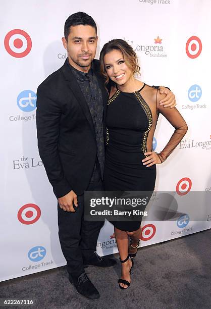 Actor Wilmer Valderrama and actress Eva Longoria attend the 5th Annual Eva Longoria Foundation Dinner at Four Seasons Hotel Los Angeles at Beverly...