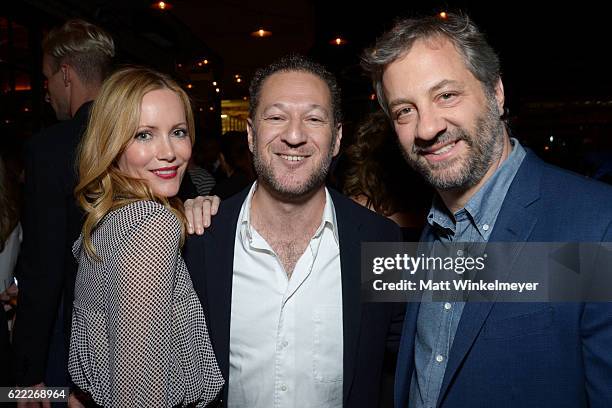 Actress Leslie Mann and director Judd Apatow attend the Hollywood Foreign Press Association and InStyle celebrate the 2017 Golden Globe Award Season...