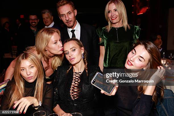 Magdalena Frackowiak,Diana Widmaier Picasso,Masha Markova Hanson,Juli Widmaer Picasso,Richard Widmaier and Alina Baikova at the 2016 Jonah Bokaer &...