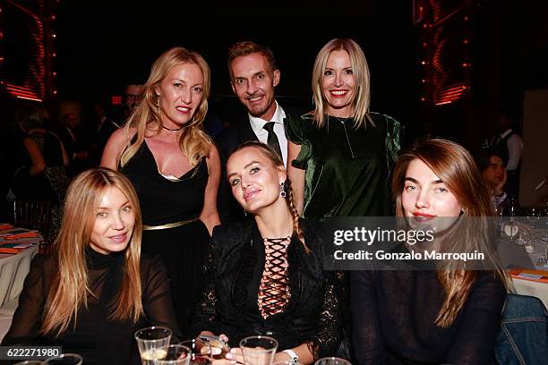 Magdalena Frackowiak,Diana Widmaier Picasso,Masha Markova Hanson,Juli Widmaer Picasso,Richard Widmaier and Alina Baikova at the 2016 Jonah Bokaer &...