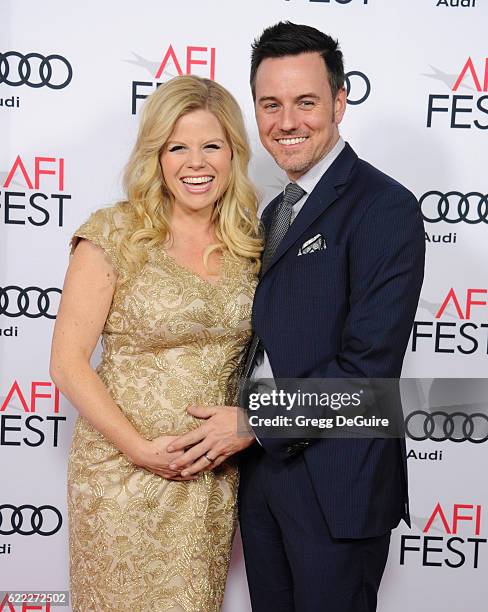 Actress Megan Hilty and husband Brian Gallagher arrive at AFI FEST 2016 Presented By Audi - Opening Night - Premiere Of 20th Century Fox's "Rules...