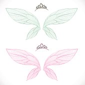 Fairy wings with tiara bundled