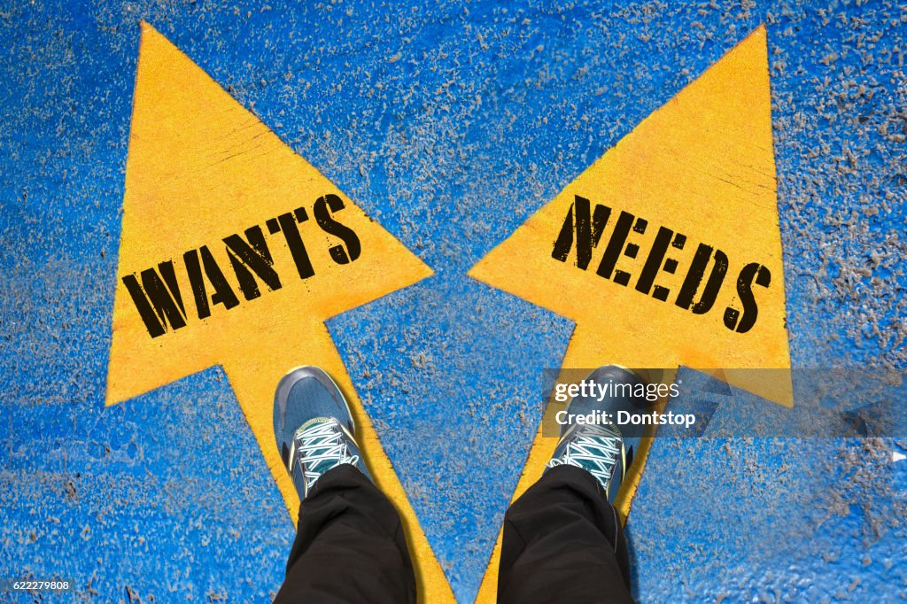 Choice Concept - WANTS and NEEDS