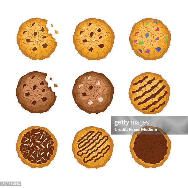 cookies - krümel stock-grafiken, -clipart, -cartoons und -symbole