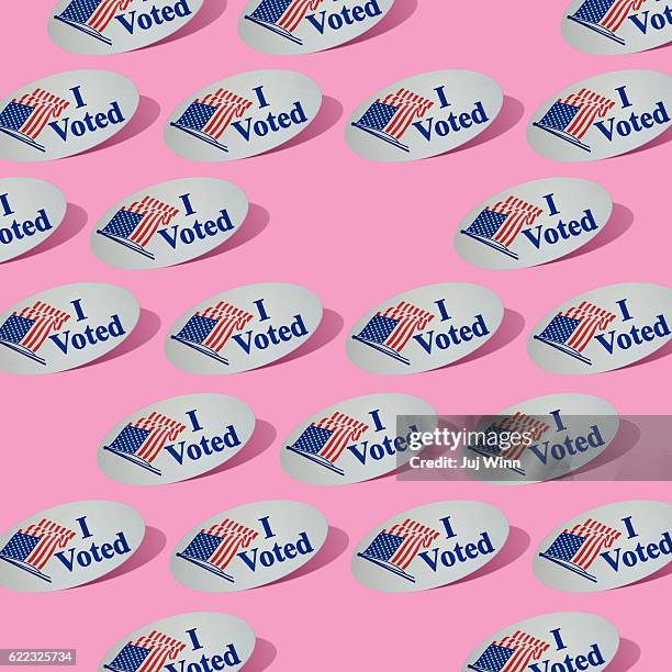 i voted - voter stockfoto's en -beelden