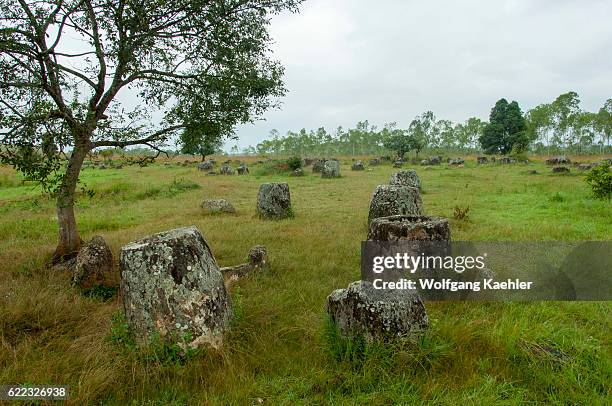 The Plain of Jars consists of thousands of stone jars scattered around the upland valleys and the lower foothills of the central plain of the...