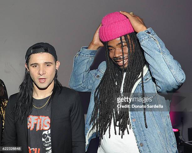 Skrillex and D.R.A.M. Attend REVOLVE Winter Formal 2016 on November 10, 2016 in Los Angeles, California.