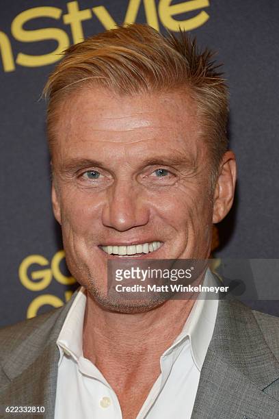 Actor Dolph Lundgren arrives at the Hollywood Foreign Press Association and InStyle celebrate the 2017 Golden Globe Award Season at Catch LA on...