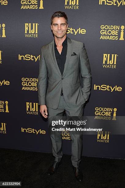 Actor Colin Egglesfield arrives at the Hollywood Foreign Press Association and InStyle celebrate the 2017 Golden Globe Award Season at Catch LA on...