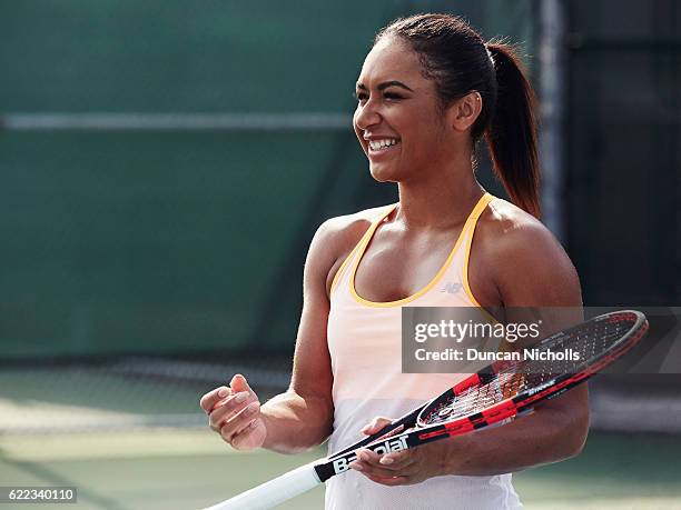 Tennis player Heather Watson is photographed on March 18, 2016 in Miami, United States.