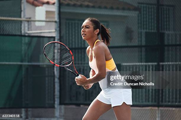 Tennis player Heather Watson is photographed on March 18, 2016 in Miami, United States.