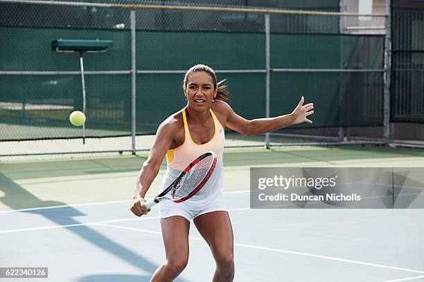 Tennis player Heather Watson is photographed on March 18, 2016 in Miami, United States.