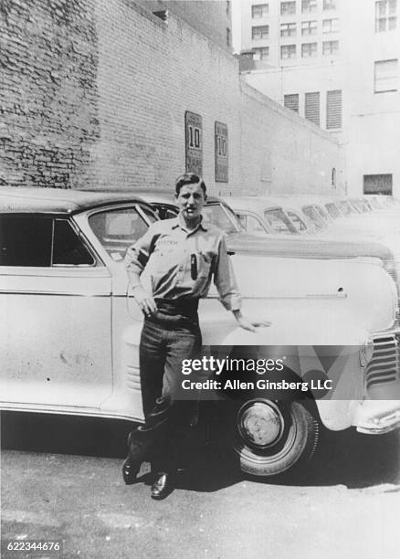 Neal Cassady in a Denver car lot. Neal Cassady a prominent figure in the Beat Generation of the 1950s and characters inspired by him appeared in many...