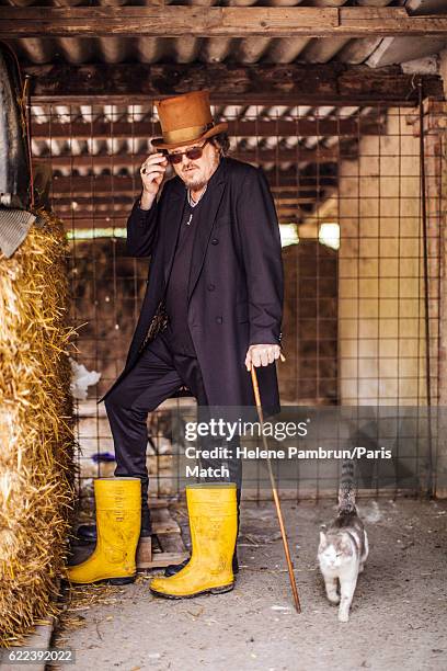 Singer Zucchero Fornaciari is photographed for Paris Match on May 6, 2016 in Pontremoli, Italy.