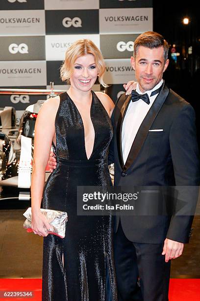 German moderator Annica Hansen and german actor Jo Weil attend the GQ Men of the year Award 2016 at Komische Oper on November 10, 2016 in Berlin,...