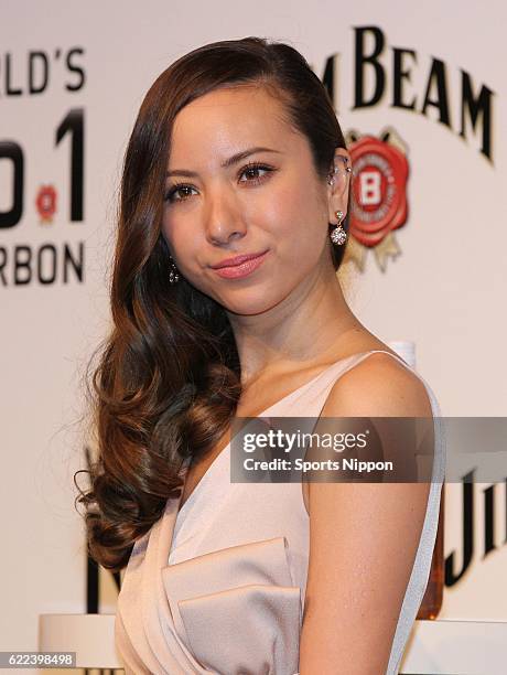 Model Angelica Michibata attends the Jim Beam promotional event on January 21, 2014 in Tokyo, Japan.