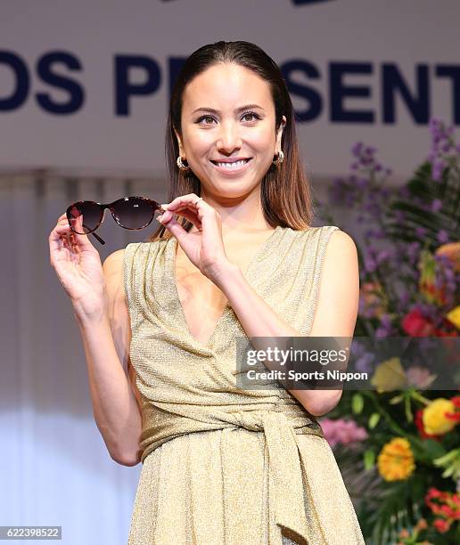 Model Angelica Michibata attends the 27th Japan Best Dressed Eyes Awards Presentation Ceremony on October 20, 2014 in Tokyo, Japan.