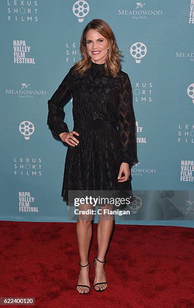 Personality Natalie Morales attends the 2016 Celebrity Tributes during the 6th Annual Napa Valley Film Festival at The Lincoln Theatre on November...