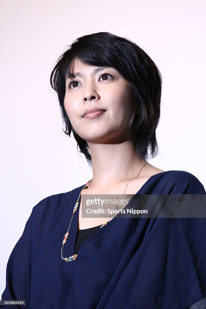 Takako Matsu Attends Stage Greeting In Tokyo