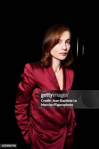 Actress Isabelle Huppert is photographed for Madame Figaro on September 8, 2016 at the Toronto Film Festival in Toronto, Canada. PUBLISHED IMAGE....