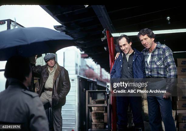 Movie - Airdate: June 15, 1980. L-R: RON MCLARTY;JEFFREY DEMUNN;BARRY NEWMAN